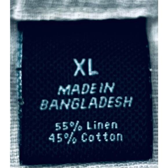 MARC ANTHONY LUXURY LONG SLV, BUTTON-UP SHIRT, MENS, XL SLIM FIT, HEATHER BLUE - Picture 11 of 12